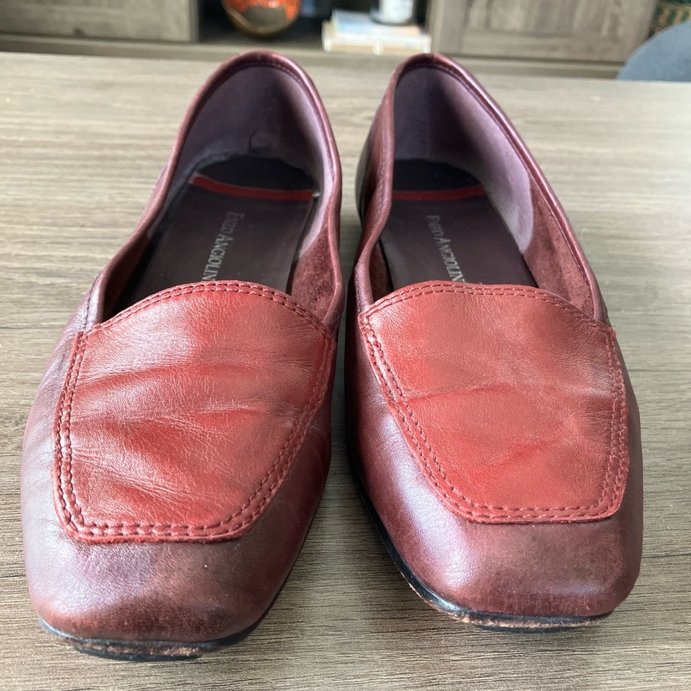Vintage Enzo Angiolini Leather Flats Size 8